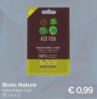 Acqua & Sapone Biolis Nature maschera viso 75 ml x 2 offerta