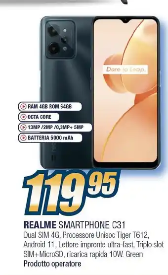 Sinergy REALME SMARTPHONE C31 offerta