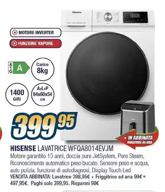Sinergy HISENSE LAVATRICE WFQA8014EVJM offerta