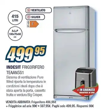 Sinergy INDESIT FRIGORIFERO TEAAN5S1 offerta