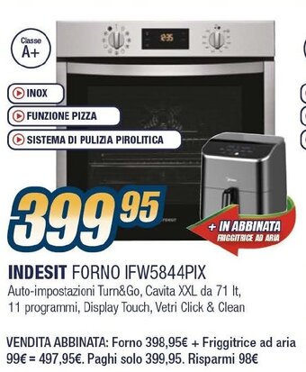 Sinergy INDESIT FORNO IFW5844PIX offerta