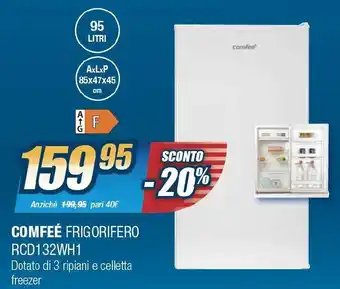 Sinergy COMFEE FRIGORIFERO RCD132WH1 offerta