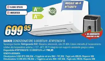 DAIKIN CONDIZIONATORE 9.000BTU/H ATXP25N5V1B