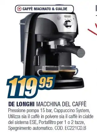 Sinergy DE LONGHI MACCHINA DEL CAFFÈ offerta