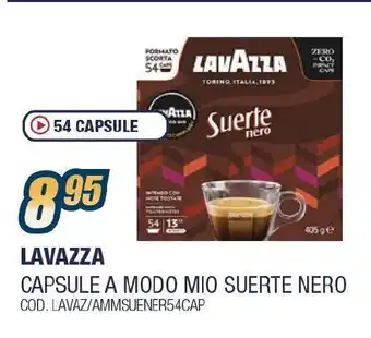 Sinergy LAVAZZA CAPSULE A MODO MIO SUERTE NERO offerta