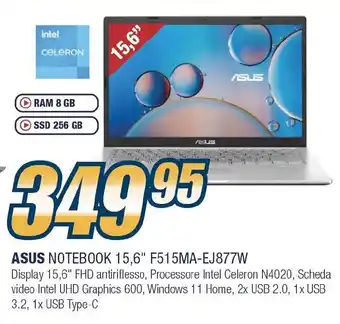 Sinergy ASUS NOTEBOOK 15,6" F515MA-EJ877W offerta