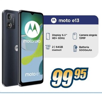 Sinergy motorola moto e13 offerta