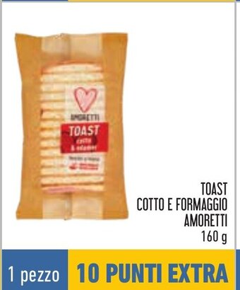 Conad TOAST COTTO E FORMAGGIO AMORETTI 160 g offerta