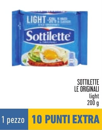 Conad SOTTILETTE LE ORIGINALI light 200 g offerta