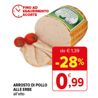Iperal Arrosto di pollo alle erbe offerta