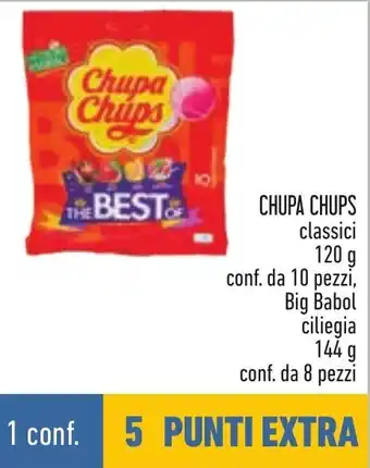 Conad CHUPA CHUPS classici 120 g offerta