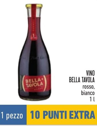 Conad VINO BELLA TAVOLA rosso, bianco 1 l offerta