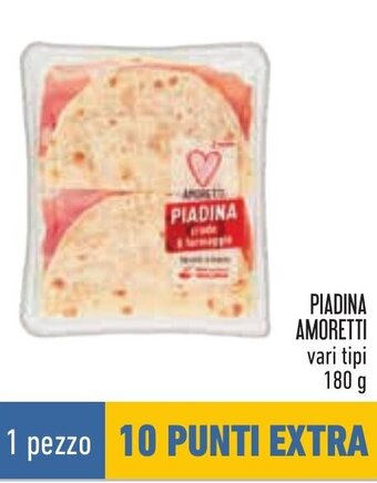 Conad PIADINA AMORETTI vari tipi 180 g offerta