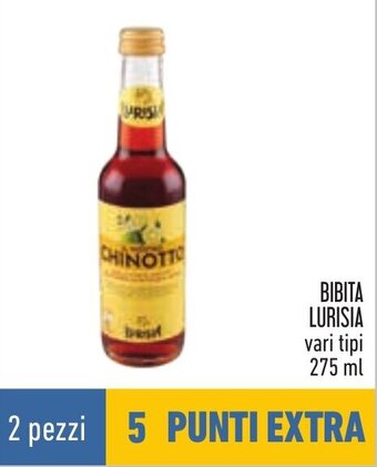 Conad BIBITA LURISIA vari tipi 275 ml offerta