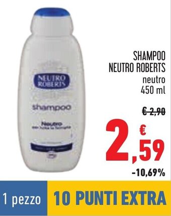 Conad SHAMPOO NEUTRO ROBERTS neutro 450 ml offerta