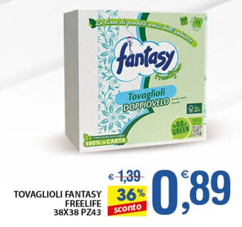 Qui Discount TOVAGLIOLI FANTASY FREELIFE 38X38 PZ43 offerta