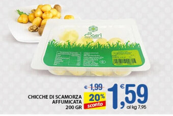 Qui Discount CHICCHE DI SCAMORZA AFFUMICATA 200 GR offerta