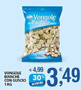 Qui Discount VONGOLE BIANCHE CON GUSCIO 1 KG offerta