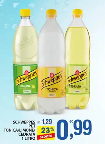 Qui Discount SCHWEPPES TONICA/LIMONE/ CEDRATA 1 LITRO offerta