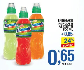 Qui Discount ENERGADE P&P GUSTI ASSORTITI 500 ML offerta
