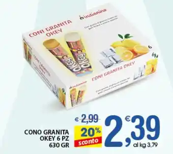 CONO GRANITA OKEY 6 PZ 630 GR