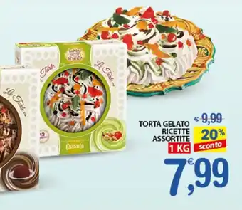 Qui Discount TORTA GELATO RICETTE ASSORTITE 1 KG offerta