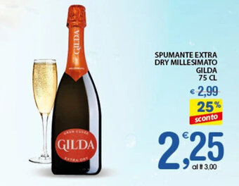 SPUMANTE EXTRA DRY MILLESIMATO GILDA 75 CL