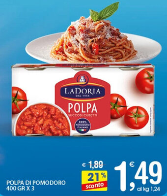 Qui Discount POLPA DI POMODORO 400 GR X 3 offerta