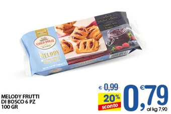 MELODY FRUTTI DI BOSCO 6 PZ 100 GR
