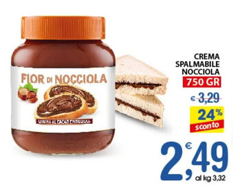 Qui Discount CREMA SPALMABILE NOCCIOLA 750 GR offerta