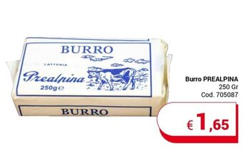 Centro Cash Burro PREALPINA 250 Gr offerta