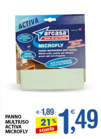 Qui Discount PANNO MULTIUSO ACTIVA MICROFLY offerta