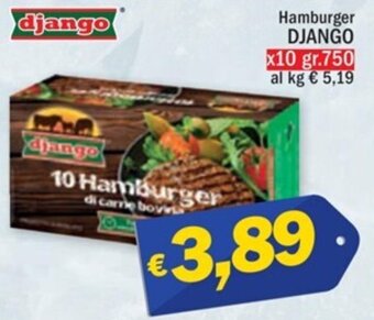 Ard Discount Hamburger DJANGO x10 gr.750 offerta