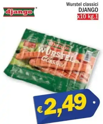 Ard Discount Wurstel classici DJANGO x10 kg.1 offerta