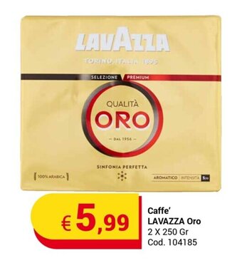Centro Cash Caffe' LAVAZZA Oro 2 X 250 Gr offerta