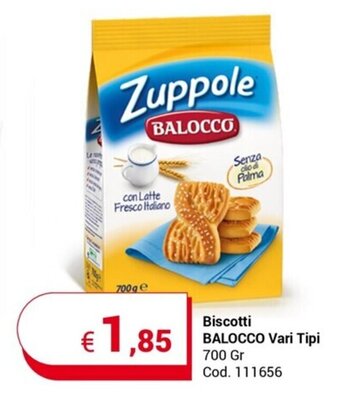 Centro Cash Biscotti BALOCCO Vari Tipi 700 Gr offerta