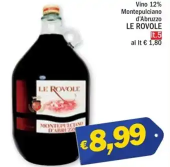 Ard Discount Vino 12% Montepulciano d'Abruzzo LE ROVOLE It.5 offerta