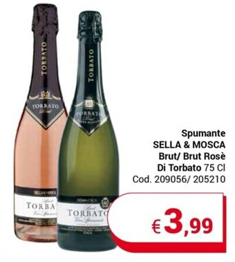 Spumante SELLA & MOSCA Brut/ Brut Rosè Di Torbato 75 Cl