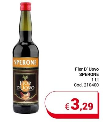 Centro Cash Fior D' Uovo SPERONE 1 Lt offerta