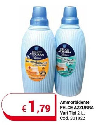 Centro Cash Ammorbidente FELCE AZZURRA Vari Tipi 2 Lt offerta