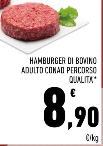 Conad HAMBURGER DI BOVINO ADULTO CONAD PERCORSO QUALITA'* offerta