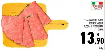 Conad TRAMEZZINI DI CARNE CON FORMAGGIO RUCOLA E PROSCIUTTO COTTO offerta