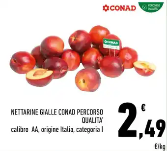 Conad NETTARINE GIALLE CONAD PERCORSO QUALITA' offerta