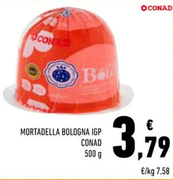 Conad MORTADELLA BOLOGNA IGP CONAD 500 g offerta