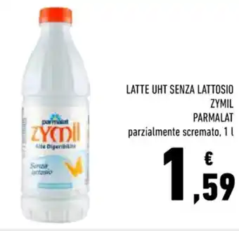 Conad LATTE UHT SENZA LATTOSIO ZYMIL PARMALAT parzialmente scremato, 1 l offerta