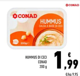 Conad HUMMUS DI CECI CONAD 200 g offerta