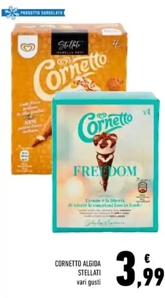 Conad CORNETTO ALGIDA STELLATI vari gusti offerta