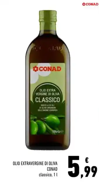 Conad OLIO EXTRAVERGINE DI OLIVA CONAD classico, 1 l offerta