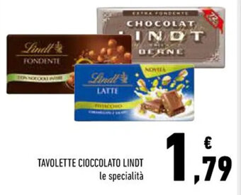 Conad TAVOLETTE CIOCCOLATO LINDT le specialità offerta