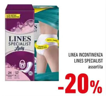 Conad LINEA INCONTINENZA LINES SPECIALIST assortita offerta